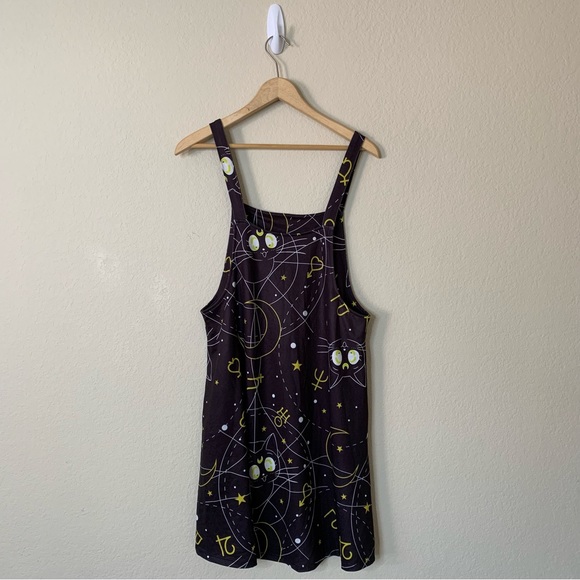 Hot Topic Sailor Moon Luna Cat Black Jumper Dress - No Size Tag - Medium? Large? - Picture 14 of 14
